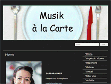 Tablet Screenshot of musikalacarte.ch